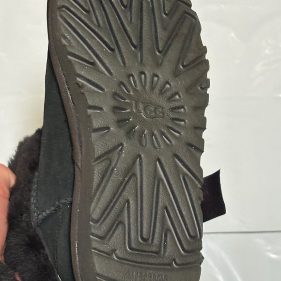 UGG Mini Bailey Bow II Boots Black NEW Sz USA 5 Authentic $200 - Picture 8 of 11